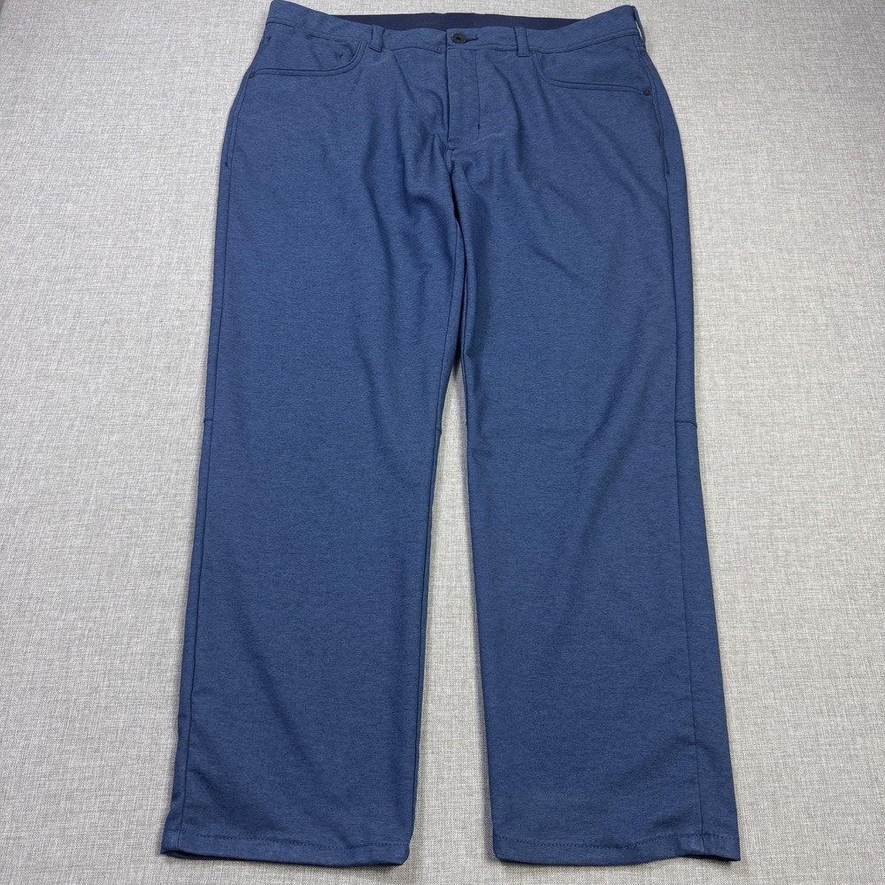 Tommy Bahama Chip Shot Golf Pants Mens 38x30 Blue Polyester Spandex Stretch